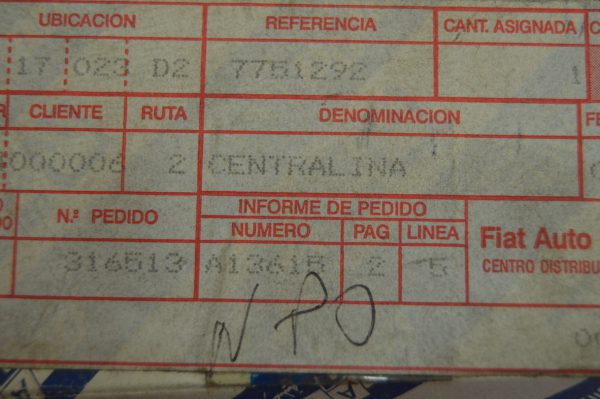 Ref: 7751292 Centralina MAGNETI MARELY Fiat Punto NOVO - Imagen 5