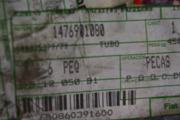 Ref: 1476901080 Tubo do Radiador  Citroen Jumper; Peugeot Expert; Fiat Scudo 220, Scudo 220 NOVO - Imagen 3