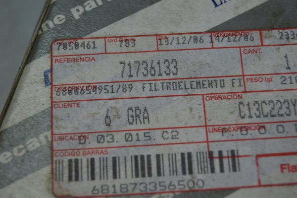 Ref: 71736133 Filtro Ar Fiat Duna, Fiorino, Uno NOVO - Imagen 4