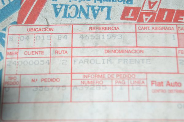 Ref: 46531593 Farolim Pisca da Frente Direito Lancia Dedra NOVO - Imagen 5
