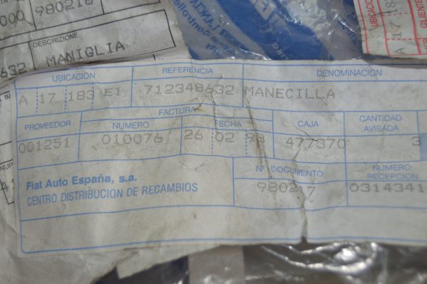 Ref: 712348632 Manecilha Traseira Direita Lancia Y NOVO - Imagen 3