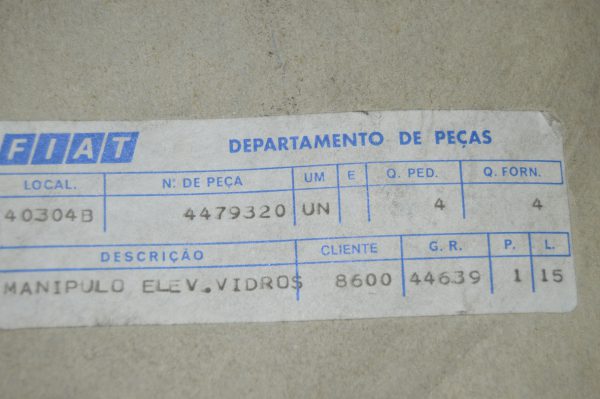 Ref: 4479320 Manipulo Elevador de Vidro Fiat 127, Ritmo NOVO - Imagen 3