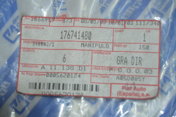 Ref: 176741480 Peça do Teto Lancia Delta, Dedra NOVO - Imagen 3