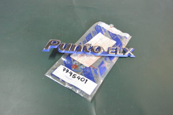 Ref. 7795401 Emblema "Punto ELX" Fiat Punto NOVO