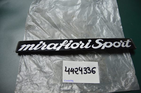Ref. 4424336 Emblema Fiat Mirafiori Sport NOVO