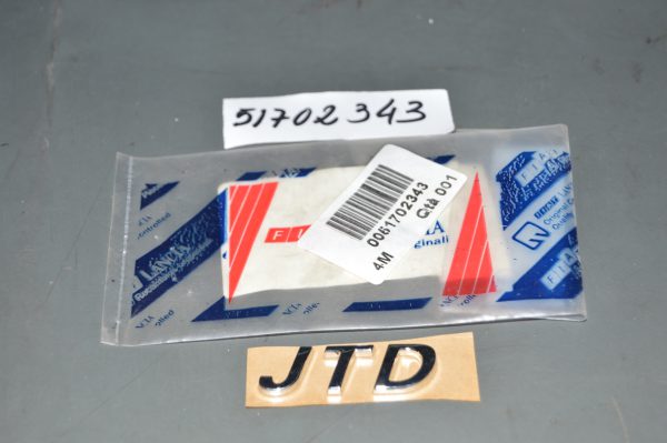 Ref. 51702343 Emblema "JTD" Fiat Punto NOVO